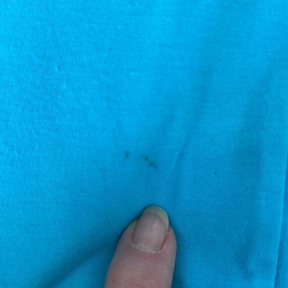 Disney Tinkerbell “flirt” size 4X short sleeve cropped turquoise tshirt EUC - Picture 7 of 8